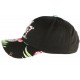 Casquette NY Noire Fleurs Rouges Gili Baseball Fashion Tropic CASQUETTES Hip Hop Honour