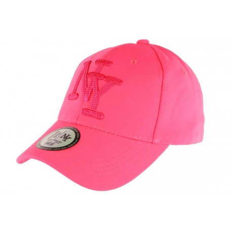 Casquette Enfant Rose Fluo Baseball Fashion Gwyz de 7 à 11 ans Casquette Enfant Hip Hop Honour