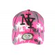 Casquette Enfant Rose et Noire Cocotiers Fashion Baseball NY Exotic 7 a 12 ans ANCIENNES COLLECTIONS divers