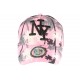 Casquette Enfant Rose et Grise Cocotiers NY Baseball Exotic 7 a 12 ans ANCIENNES COLLECTIONS divers