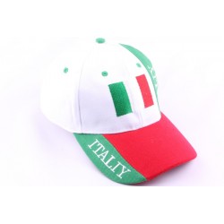 Casquette Strapback Italie Blanche Rouge Verte CASQUETTES PAYS