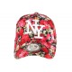 Casquette Baseball Noire et Rouge Fleurs Tendance Baseball NY Palma ANCIENNES COLLECTIONS divers