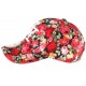 Casquette Baseball Noire et Rouge Fleurs Tendance Baseball NY Palma ANCIENNES COLLECTIONS divers