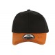 Casquette Enfant Noire Visiere Cuir Marron Baseball Neyl de 7 à 11 ans Casquette Enfant Hip Hop Honour