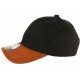 Casquette Enfant Noire Visiere Cuir Marron Baseball Neyl de 7 à 11 ans Casquette Enfant Hip Hop Honour