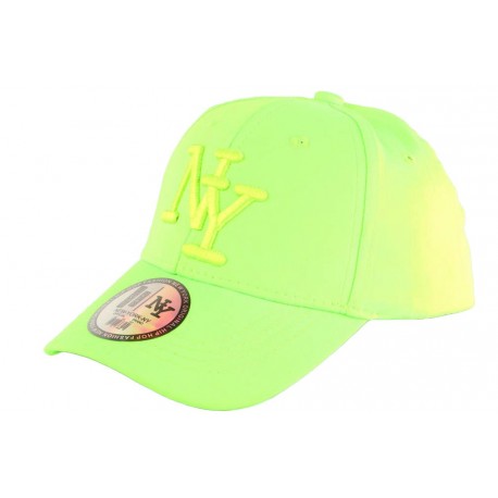 Casquette Enfant Verte Fluo Baseball Fashion Styz de 7 à 11 ans ANCIENNES COLLECTIONS divers