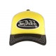 Casquette Von Dutch Jaune Visiere Noire Colors Trucker Baseball Tendance CASQUETTES VON DUTCH