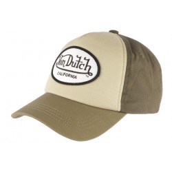 Casquette Von Dutch Verte et Blanche Baseball Custom Jack CASQUETTES VON DUTCH