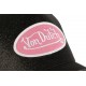 Casquette Von Dutch Noire et Rose Strass Baseball Fashion Flakes CASQUETTES VON DUTCH