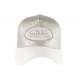 Casquette Von Dutch Blanche et Argent Strass Baseball Fashion Flakes CASQUETTES VON DUTCH