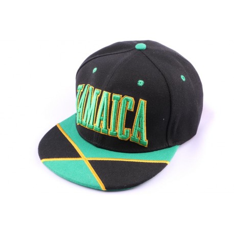 Casquette Snapback Jamaïque Noire Jaune Verte ANCIENNES COLLECTIONS divers