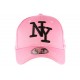 Casquette NY Rose et Noire Fashion Baseball Alyz ANCIENNES COLLECTIONS divers