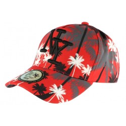 Casquette Baseball Orange et Noire Cocotiers Fashion NY Exotic ANCIENNES COLLECTIONS divers