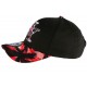 Casquette Enfant Noire et Rouge Fashion Hawai Baseball NY de 7 à 12 ans Casquette Enfant Hip Hop Honour