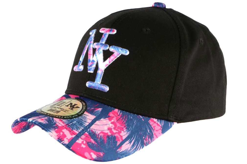 casquette ny rose