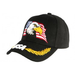 Casquette Aigle Usa Noire et Lauriers Dores Biker ANCIENNES COLLECTIONS divers