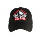 Casquette Biker noire Live Free Ride Free Baseball Motard CASQUETTES Nyls Création