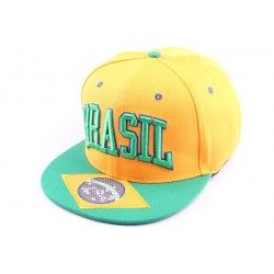 Casquette Snapback Brésil Verte et jaune, Brasil ANCIENNES COLLECTIONS divers