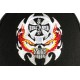 Casquette Biker Tete de Mort et Croix de Malte Ride Hard Baseball Motard CASQUETTES Nyls Création