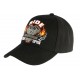 Casquette Motard Noire Ride Wide Open Baseball Biker CASQUETTES Nyls Création