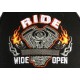 Casquette Motard Noire Ride Wide Open Baseball Biker CASQUETTES Nyls Création