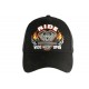 Casquette Motard Noire Ride Wide Open Baseball Biker CASQUETTES Nyls Création