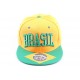 Casquette Snapback Brésil Verte et jaune, Brasil ANCIENNES COLLECTIONS divers