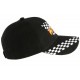 Casquette Biker Aigle Noir et Drapeau Damier Baseball Motard CASQUETTES Nyls Création