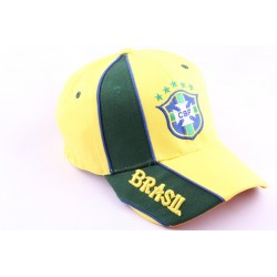 Casquette Strapback Equipe Football Brésil Jaune et Verte ANCIENNES COLLECTIONS divers