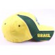 Casquette Strapback Equipe Football Brésil Jaune et Verte ANCIENNES COLLECTIONS divers