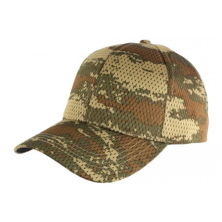 Casquette Militaire Verte Filet Baseball Camouflage Maky CASQUETTES Nyls Création