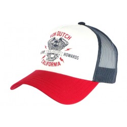 Casquette Von Dutch Bleue et Rouge Real Kustom Trucker Motors ANCIENNES COLLECTIONS divers