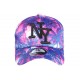 Casquette NY Rose et Bleu Fashion Palmier Tropical Baseball ANCIENNES COLLECTIONS divers