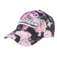 Casquette Amsterdam Noire Rose Fleurs Fashion Baseball Bora ANCIENNES COLLECTIONS divers