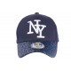 Casquette Baseball Femme Strass Bleu Baseball NY Marine Etoyl ANCIENNES COLLECTIONS divers