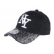 Casquette Baseball Femme Strass Argent Gris Baseball NY Etoyl ANCIENNES COLLECTIONS divers