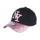 Casquette Baseball Femme Strass Rose Baseball NY Noire Etoyl ANCIENNES COLLECTIONS divers