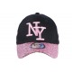 Casquette Baseball Femme Strass Rose Baseball NY Noire Etoyl ANCIENNES COLLECTIONS divers