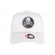 Casquette Baseball Blanche Tete de mort et Etoiles Noires Fashion Streetwear CASQUETTES Hip Hop Honour