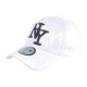 Casquette baseball militaire Blanche et Noire Curve NY Kaptain ANCIENNES COLLECTIONS divers