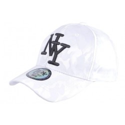 Casquette baseball militaire Blanche et Noire Curve NY Kaptain ANCIENNES COLLECTIONS divers