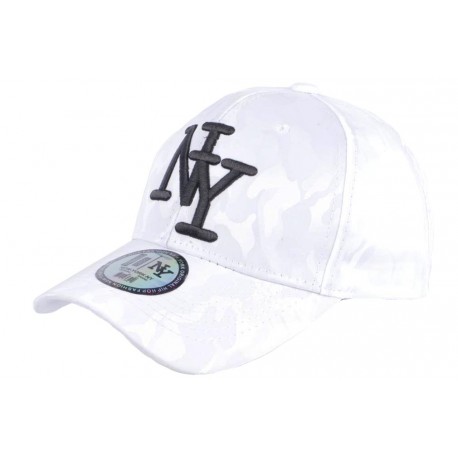 Casquette baseball militaire Blanche et Noire Curve NY Kaptain ANCIENNES COLLECTIONS divers