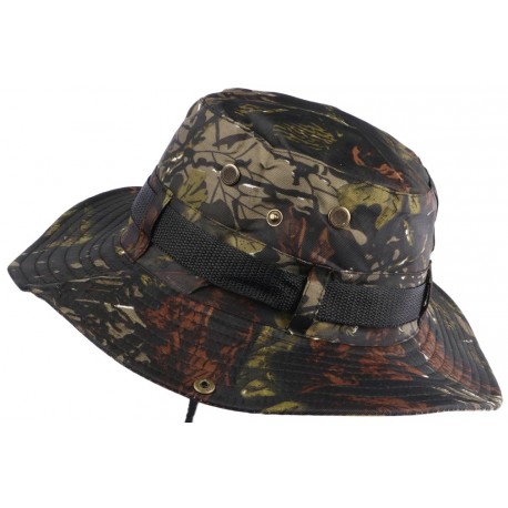 Chapeau Bob Chasse Kaki Vert Camouflage avec Lien et Protege Nuque ANCIENNES COLLECTIONS divers