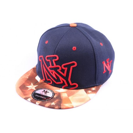 Snapback New York NY Bleue Marine et Bariolée style Urban Wear ANCIENNES COLLECTIONS divers