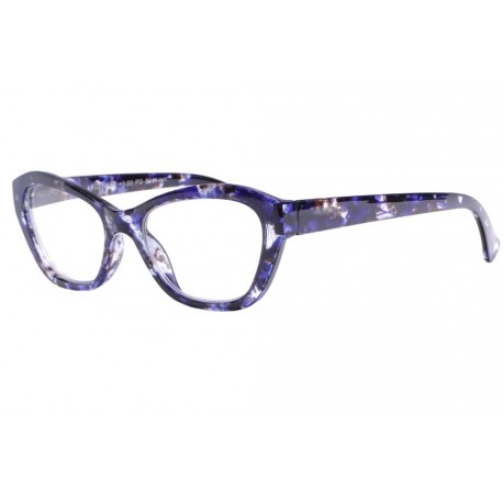 Lunettes de lecture papillon bleues et noires tendance femme Mary Lunettes Loupes Proloupe