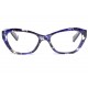 Lunettes de lecture papillon bleues et noires tendance femme Mary Lunettes Loupes Proloupe