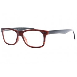 Lunettes de lecture bois marron et noir fantaisie classe Orby Lunettes Loupes Proloupe