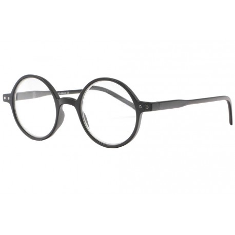 Choisir Lunettes lecture rondes retro, lunettes loupe noires livré 48h
