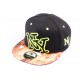 Snapback New York Noire, NY Jaune et Visière Bariolée style Urban Wear ANCIENNES COLLECTIONS divers