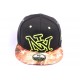 Snapback New York Noire, NY Jaune et Visière Bariolée style Urban Wear ANCIENNES COLLECTIONS divers